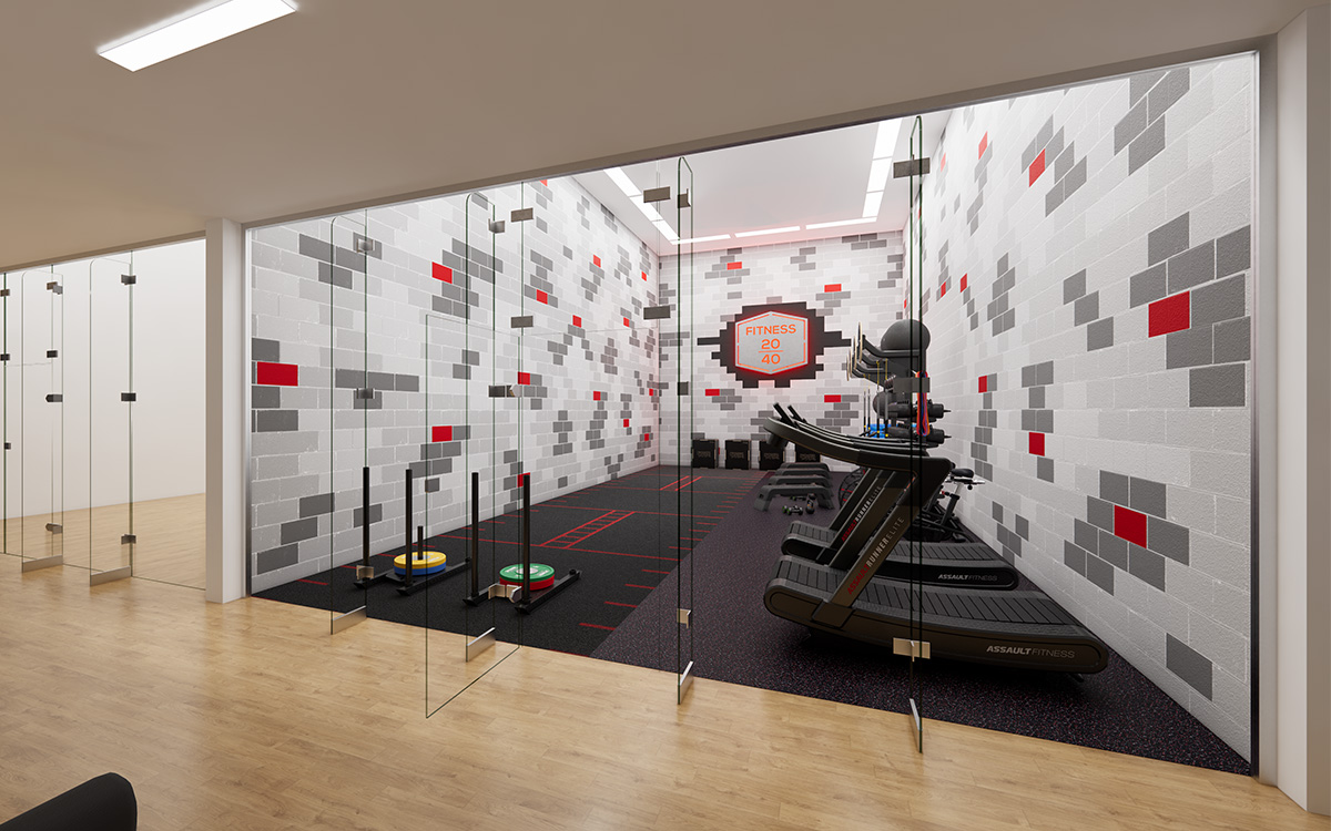 Single Racquetball Court Conversion